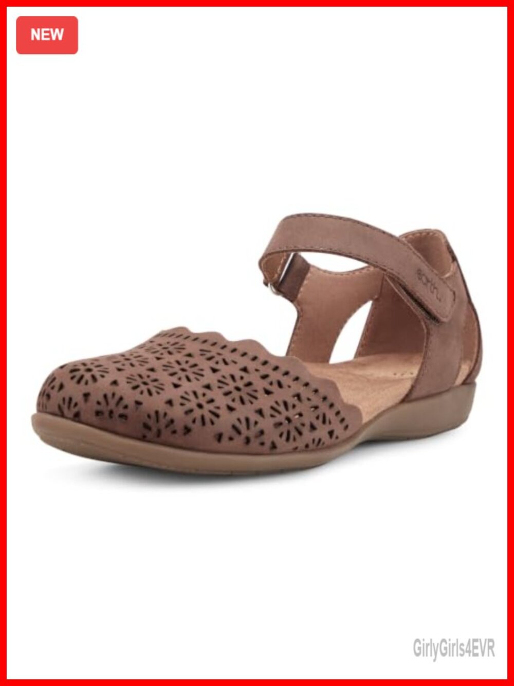 Women's Bronnie Flat Sandals Leather Arch Support Cushioned Insole Casual